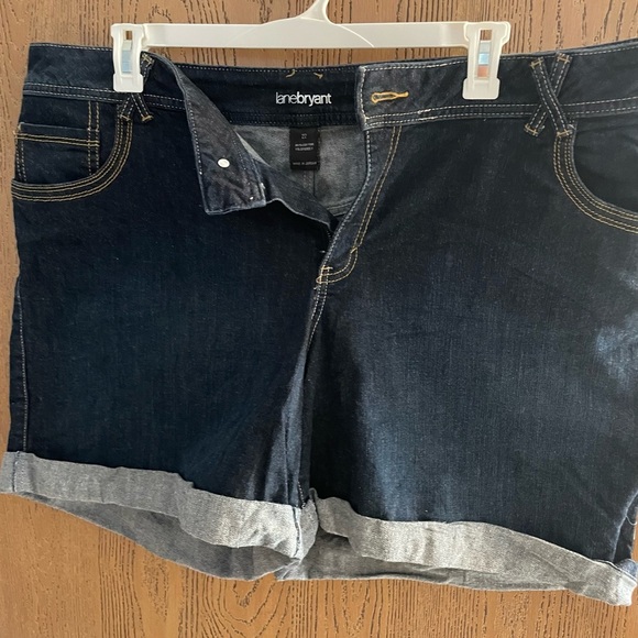 Lane Bryant Dark Blue Jean Shorts - Picture 5 of 5